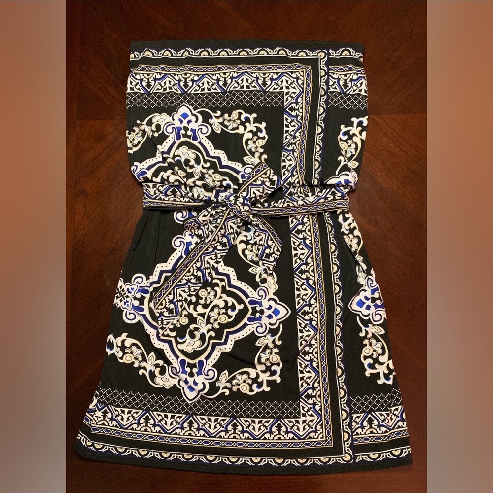 Strapless White House Black Market dress